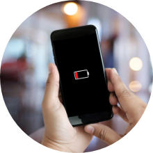 スマホの充電がもたない